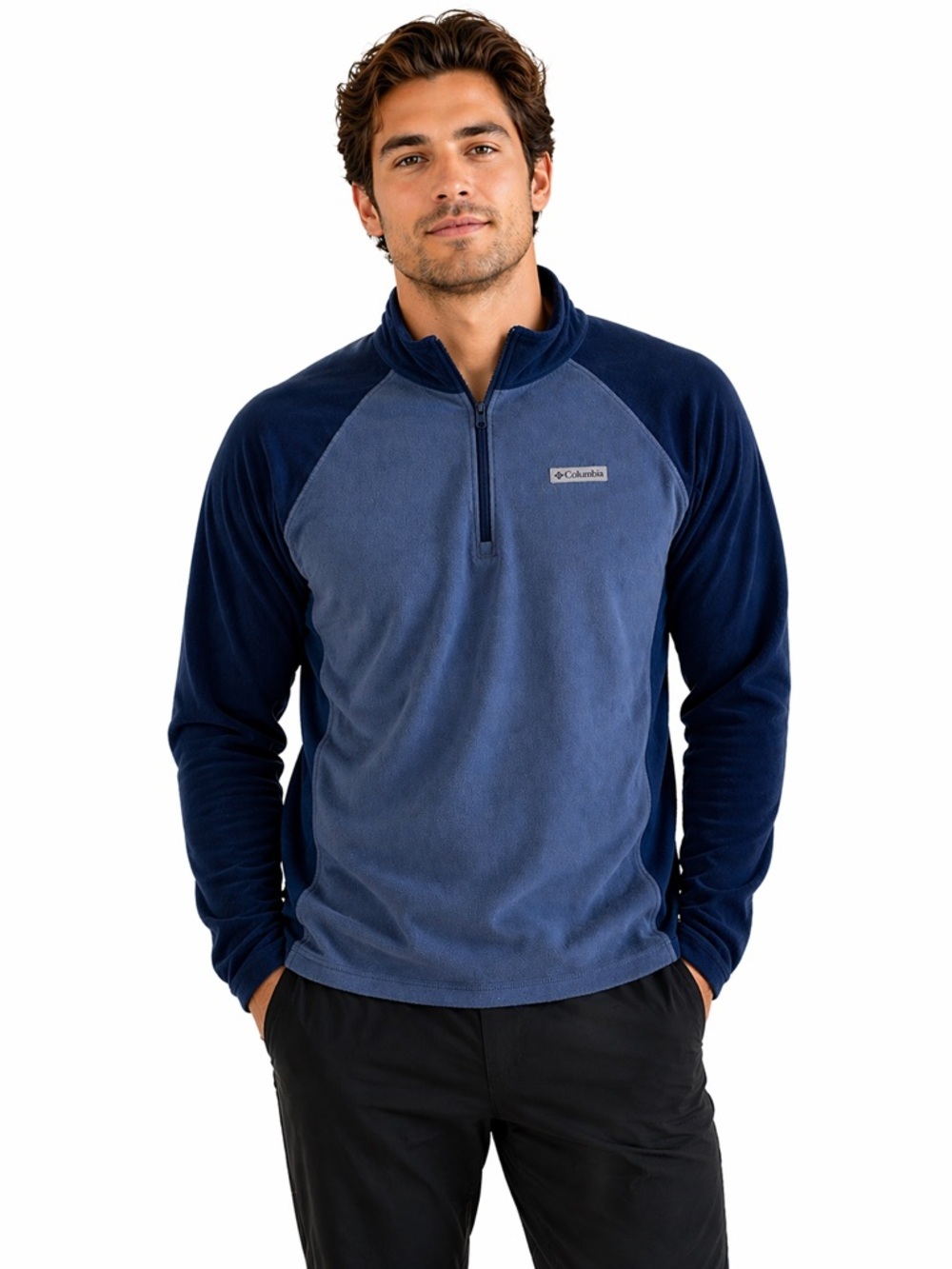 Men's XL Columbia Quarter Zip Fleece Pullover Blue
Lightweight Soft